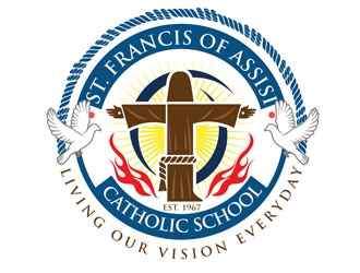 St. Francis of Assisi Catholic School logo design by DreamLogoDesign