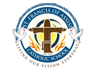 St. Francis of Assisi Catholic School logo design by DreamLogoDesign