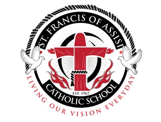 St. Francis of Assisi Catholic School logo design by DreamLogoDesign