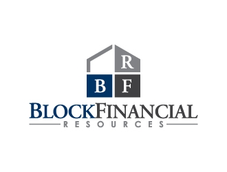 Block Financial Resources (BFR) logo design by gipanuhotko