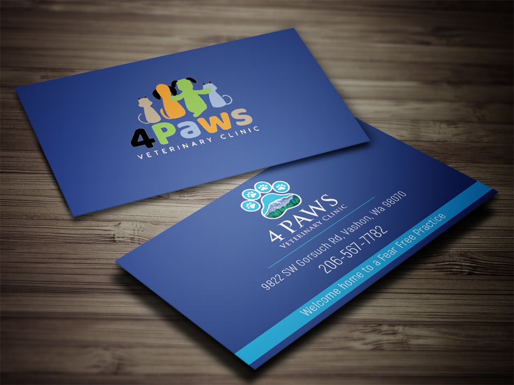 4 Paws Veterinary Clinic logo design by aamir