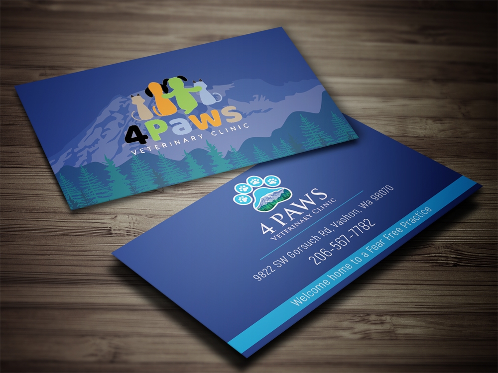 4 Paws Veterinary Clinic logo design by aamir