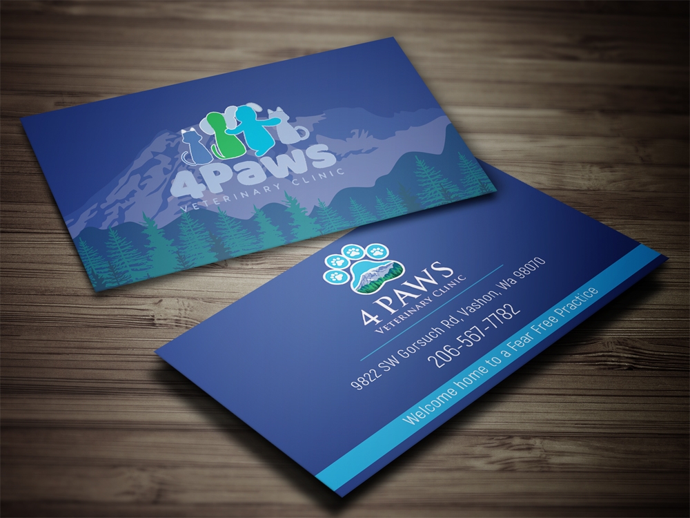 4 Paws Veterinary Clinic logo design by aamir