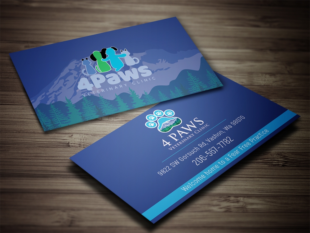 4 Paws Veterinary Clinic logo design by aamir