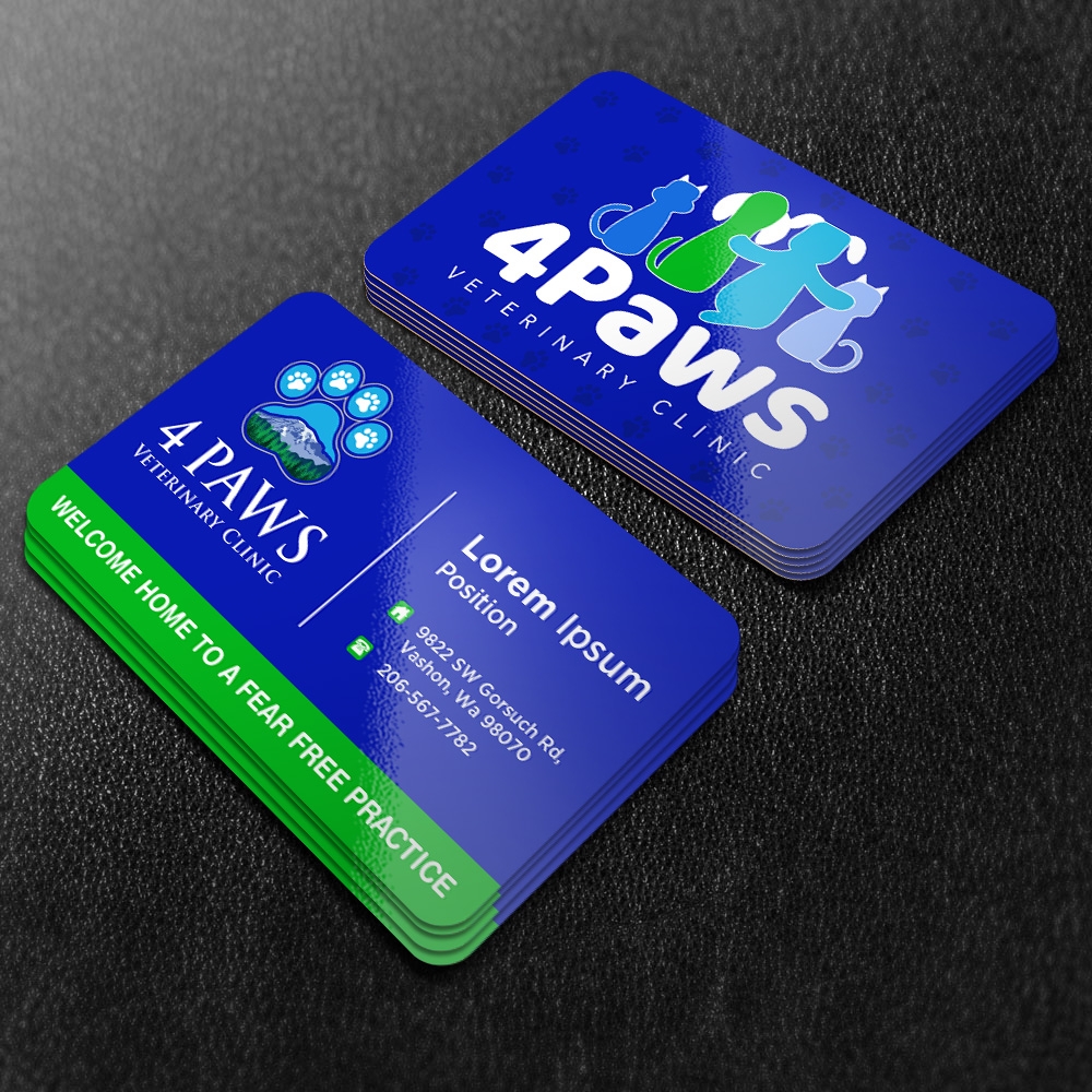 4 Paws Veterinary Clinic logo design by mattlyn