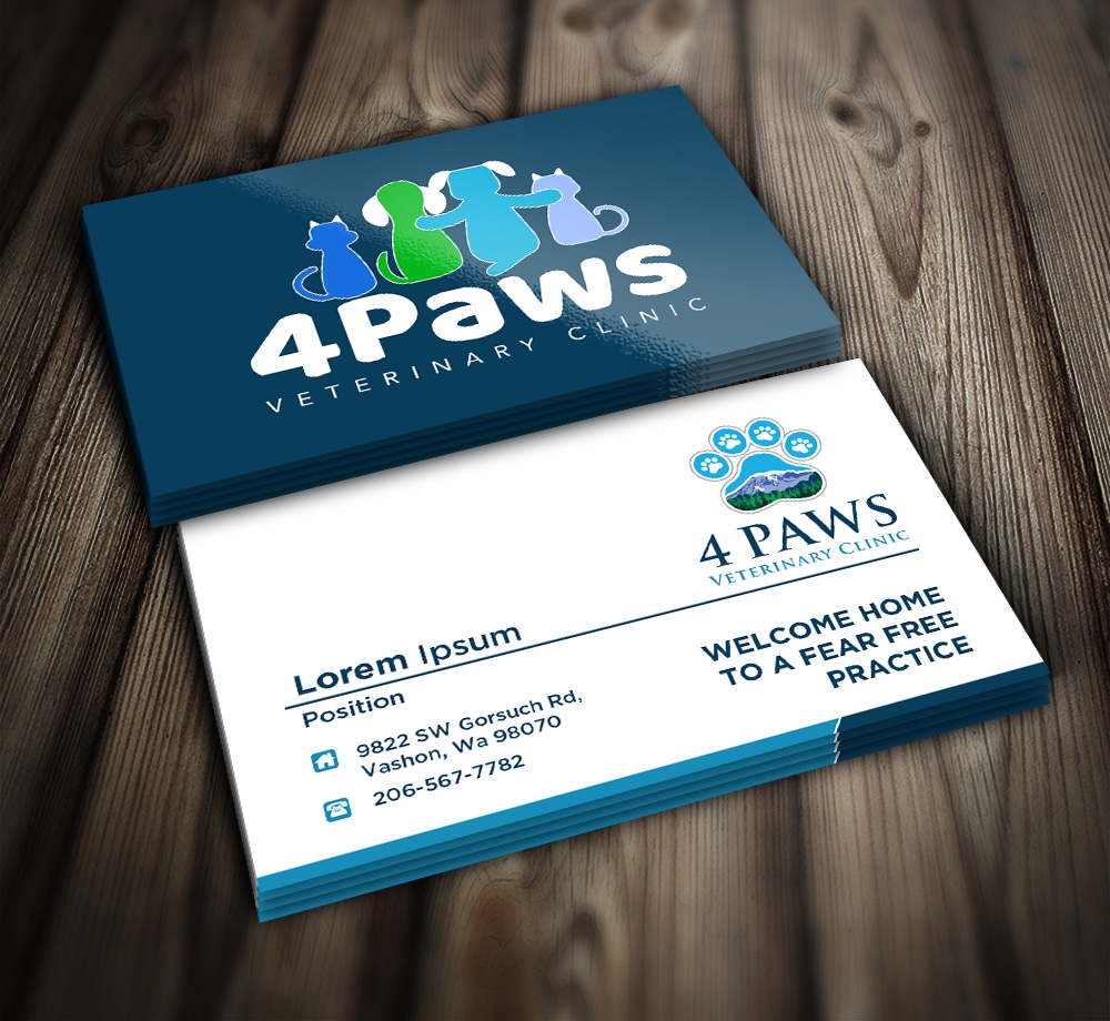 4 Paws Veterinary Clinic logo design by mattlyn