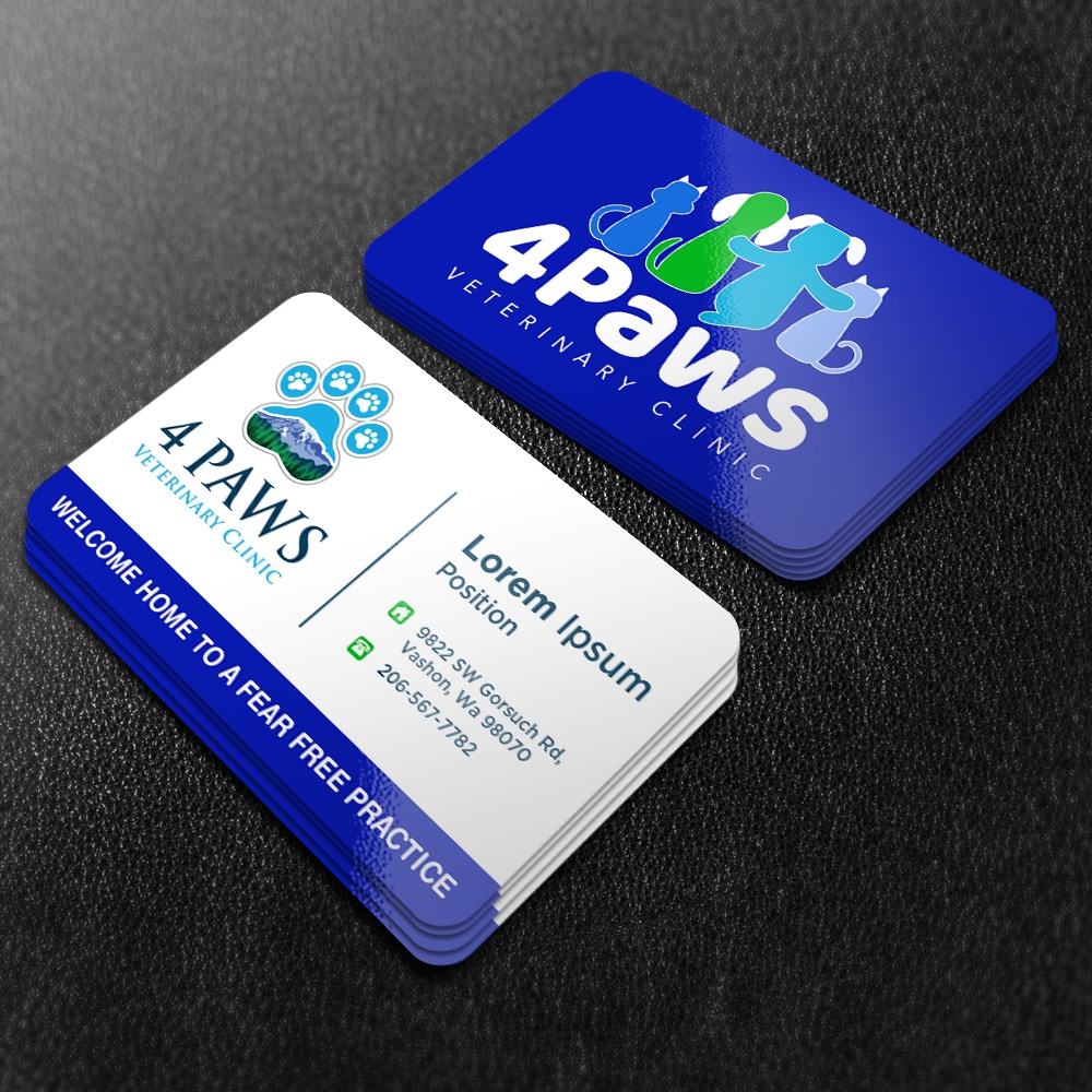 4 Paws Veterinary Clinic logo design by mattlyn