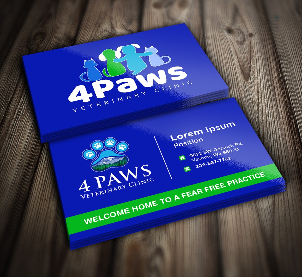 4 Paws Veterinary Clinic logo design by mattlyn