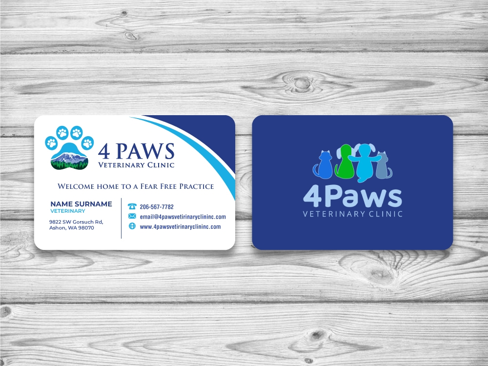 4 Paws Veterinary Clinic logo design by jaize