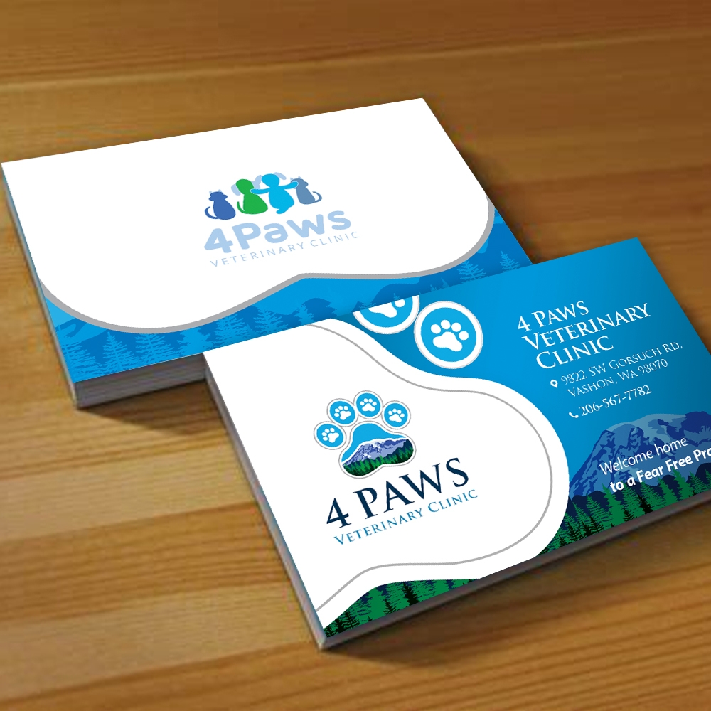 4 Paws Veterinary Clinic logo design by Bingo