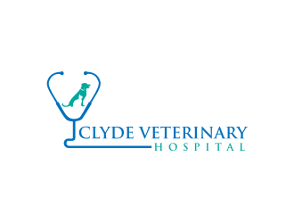 Clyde Veterinary Hospital logo design by aflah