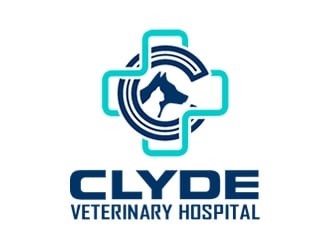 Clyde Veterinary Hospital logo design by Coolwanz