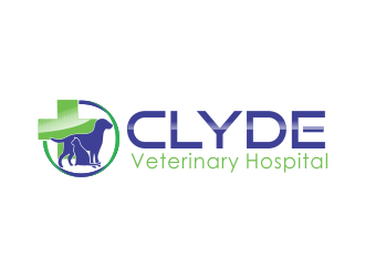 Clyde Veterinary Hospital logo design by giphone