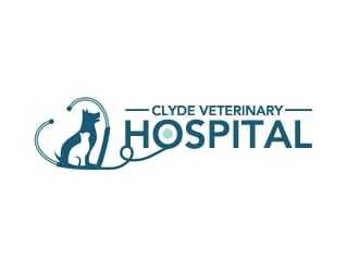 Clyde Veterinary Hospital logo design by samueljho