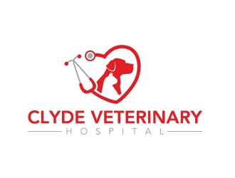 Clyde Veterinary Hospital logo design by gilkkj