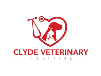 Clyde Veterinary Hospital logo design by gilkkj