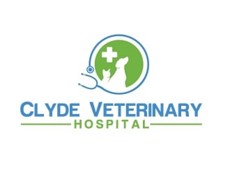 Clyde Veterinary Hospital logo design by nikkl