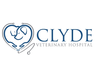 Clyde Veterinary Hospital logo design by nikkl