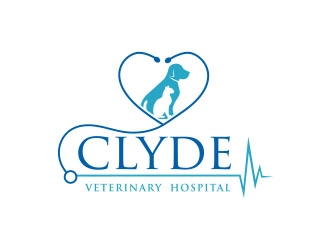 Clyde Veterinary Hospital logo design by Vincent Leoncito