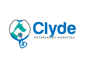 Clyde Veterinary Hospital logo design by SOLARFLARE