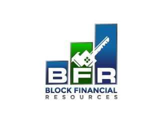 Block Financial Resources (BFR) logo design by aRBy