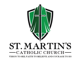 St. Martins Church logo design by Eliben