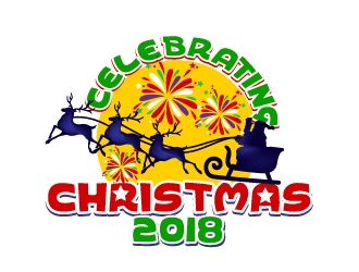 Celebrating Christmas 2018 logo design by Xeon