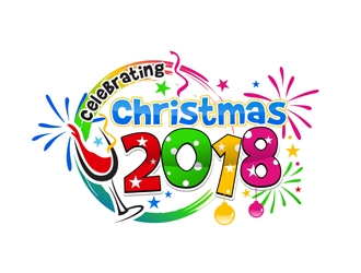 Celebrating Christmas 2018 logo design by DreamLogoDesign