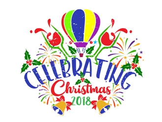 Celebrating Christmas 2018 logo design by DreamLogoDesign