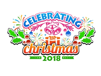 Celebrating Christmas 2018 logo design by DreamLogoDesign