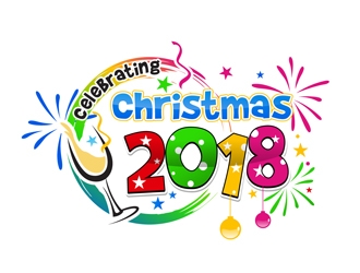 Celebrating Christmas 2018 logo design by DreamLogoDesign