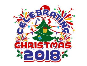 Celebrating Christmas 2018 logo design by Xeon