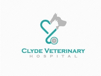 Clyde Veterinary Hospital logo design by AYATA