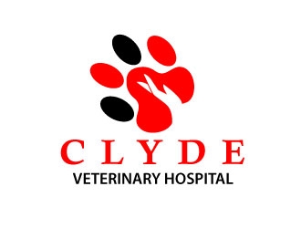 Clyde Veterinary Hospital logo design by uttam