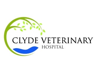 Clyde Veterinary Hospital logo design by jetzu