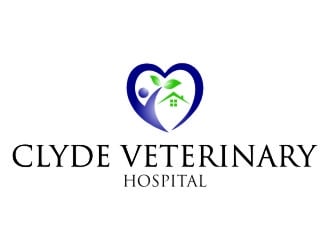 Clyde Veterinary Hospital logo design by jetzu