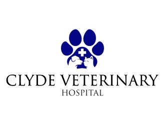 Clyde Veterinary Hospital logo design by jetzu