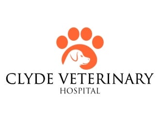 Clyde Veterinary Hospital logo design by jetzu