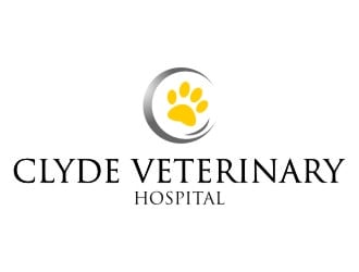 Clyde Veterinary Hospital logo design by jetzu