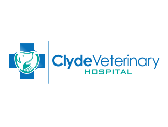 Clyde Veterinary Hospital logo design by YONK