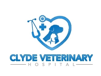 Clyde Veterinary Hospital logo design by gilkkj