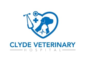 Clyde Veterinary Hospital logo design by gilkkj