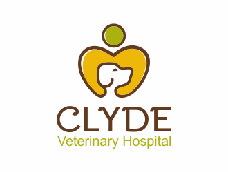 Clyde Veterinary Hospital logo design by mletus