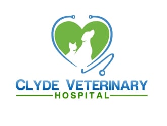 Clyde Veterinary Hospital logo design by nikkl