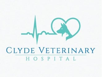 Clyde Veterinary Hospital logo design by AYATA