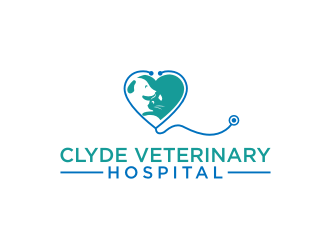 Clyde Veterinary Hospital logo design by logitec