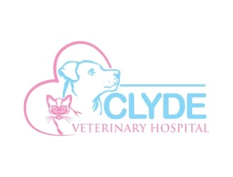 Clyde Veterinary Hospital logo design by Suvendu