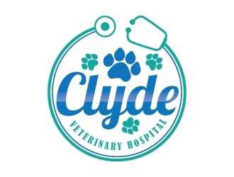 Clyde Veterinary Hospital logo design by Suvendu