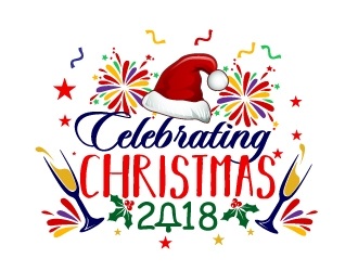 Celebrating Christmas 2018 logo design by Xeon