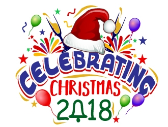 Celebrating Christmas 2018 logo design by Xeon